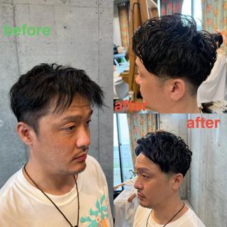 ショート パーマ ヘアアレンジ メンズ 🍀Ryosuke 🍀のヘアスタイル