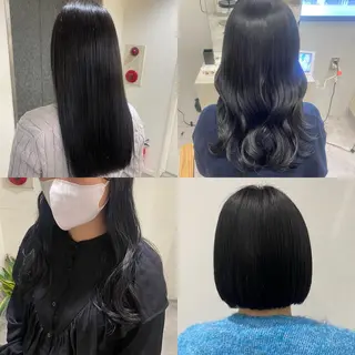 セミロング カラー ヘアアレンジ ボブ /ニュアンス/ satomi🧸💖のヘアスタイル