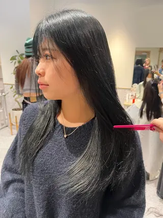 ロング カラー 髪質改善&艶カラー/ ほんだあみ (♡)のヘアスタイル