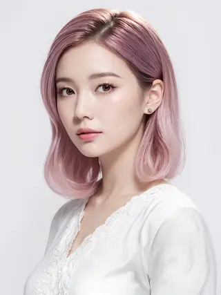 ミディアム カラー 【公式】amble luxe池袋東口🩷のヘアスタイル