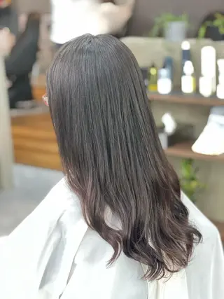 ロング パーマ THE PARK キシオカのヘアスタイル