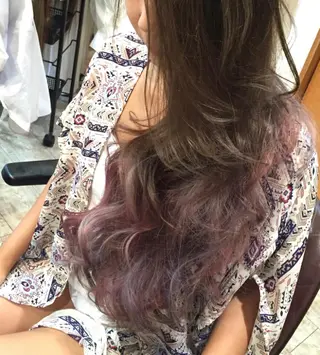 ロング カラー ヘアアレンジ Manager yumi 🍯のヘアスタイル