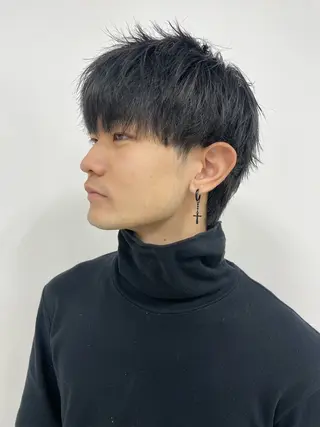 メンズ 赤み消し艶カラー✨️ DAIGOのヘアスタイル
