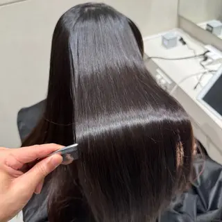 ロング ヘアアレンジ 美髪矯正/縮毛矯正 ブリーチ矯正のヘアスタイル