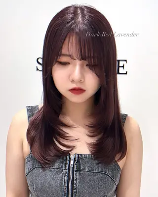 セミロング カラー ヘアセット/ミニボブ /レイヤー 山田寛菜のヘアスタイル