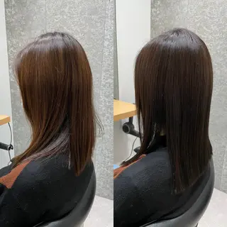 ミディアム カラー 髪質改善ヘアケア 艶髪特化/上田のヘアスタイル