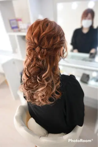 ヘアアレンジ 麻優 ヘアセットのヘアスタイル
