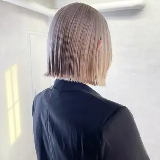 ショート カラー ヘアアレンジ ボブ×柔らかいカラー 🌷misaki𓍼のヘアスタイル