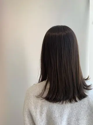 ミディアム カラー パーマ ヘアアレンジ 加藤 綾華のヘアスタイル