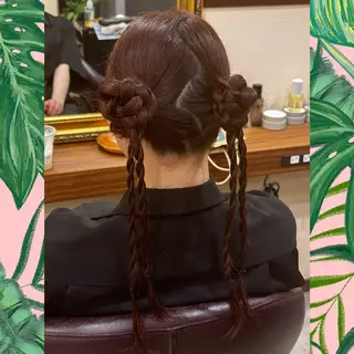 ロング ヘアアレンジ ヘアアレンジ✨ますだ むなのその他イメージ