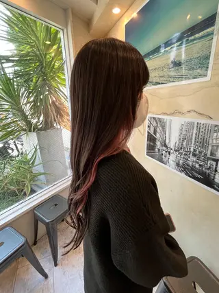 カラー 🩷ྀི暖色カラー 🫧ྀིススマゴチヨのヘアスタイル