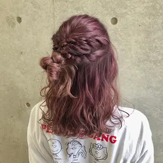 ミディアム ヘアアレンジ 🎀 原宿/ブリーチ 🎀 ♡Reina♡のヘアスタイル