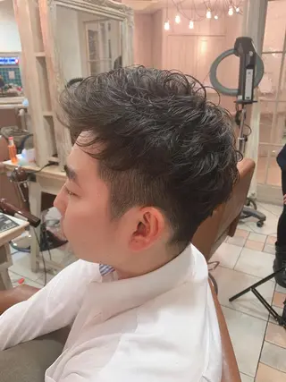 パーマ メンズ 森 早希絵のヘアスタイル