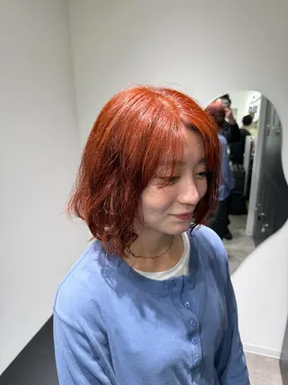 ミディアム カラー 池田 勇児のヘアスタイル