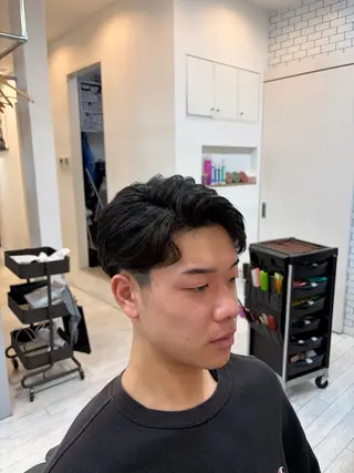 カラー パーマ メンズ men'sヤマカワ /【琉生】のヘアスタイル