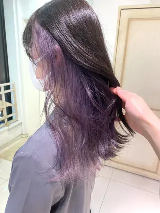 ロング カラー ヘアアレンジ 透明感カラー ai🫧🪞のヘアスタイル