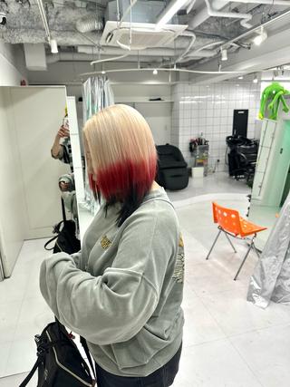 ミディアム カラー GEAR./暖色 カラー/HAYATOのヘアスタイル