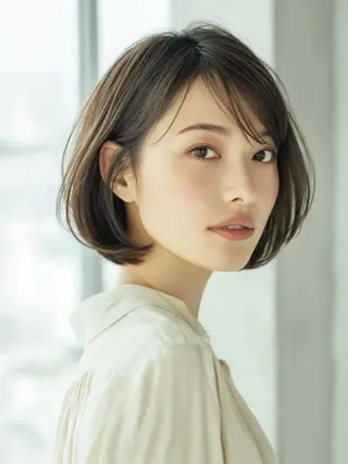 ミディアム 野川 あかりのヘアスタイル