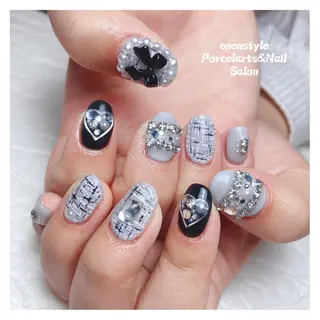 ミディアム ネイル 🐾enen style 🐾のネイルデザイン