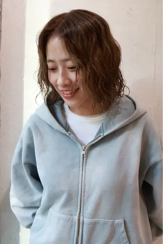 ミディアム パーマ 🪐無料カットモデル 募集中🪐ナオキのヘアスタイル