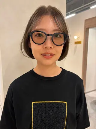 ミディアム カラー 砂原 ひよりのヘアスタイル