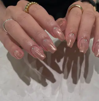 ネイル YumiNail 長さだし&ハンドケアのネイルデザイン