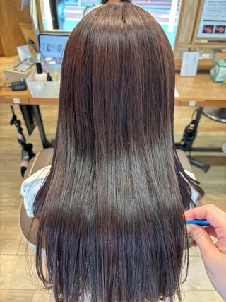 ロング ゆうこ🍀髪質改善/ ストレート/艶カラーのヘアスタイル