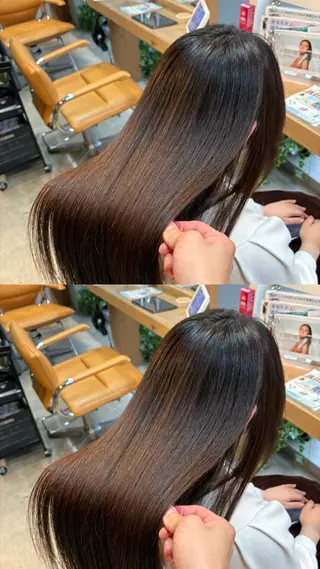 セミロング 恵比寿/髪質改善/ レイヤー/羽立蔵之助のヘアスタイル