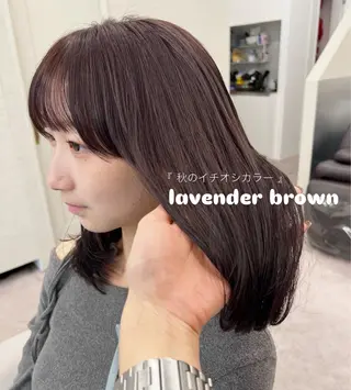 ミディアム カラー 🤍髪質改善/酸熱× 艶カラー🤍🫧リサのヘアスタイル