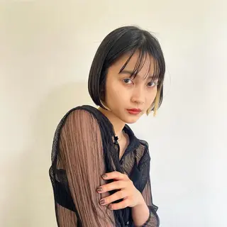 ミディアム パーマ yukina ✴︎のヘアスタイル