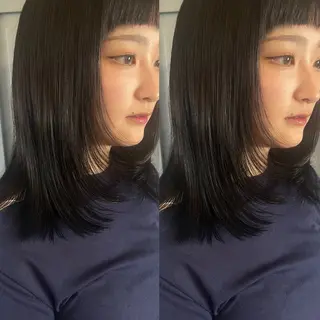 ミディアム 美髪/ 艶カラー/まや🦋のヘアスタイル