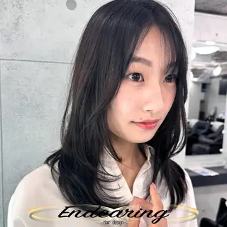 セミロング 柳田 怜那/銀座 Endearingのヘアスタイル