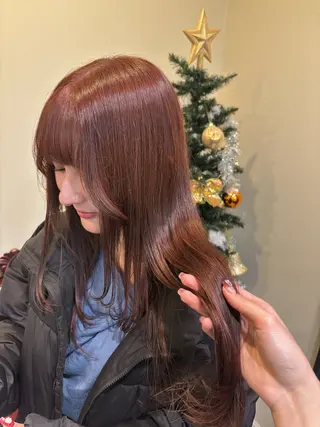 セミロング カラー Karin／ レイヤーブリーチ🥀のヘアスタイル