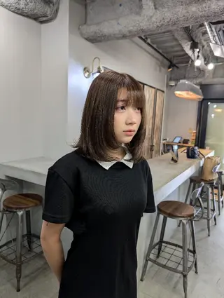 ミディアム カラー 【毛流れヘア】 人気No.1/ユウキのヘアスタイル
