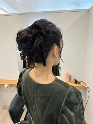 セミロング ヘアアレンジ レイヤー/ナチュラル 💐nao.のヘアスタイル