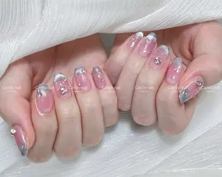 ネイル candy nail 韓国風ワンホンネイルのネイルデザイン
