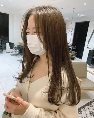 セミロング カラー チバ タクミのヘアスタイル