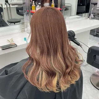 ロング カラー パーマ ヘアアレンジ メンズ 💖似合わせカラー ブリーチ💖レイヤーのヘアスタイル
