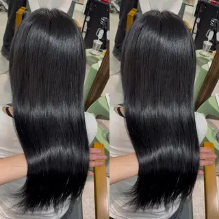 ロング カラー なんば、心斎橋🍓 ハイトーンnicoのヘアスタイル