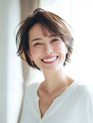 ショート 銀座東銀座【白髪染め 髪質改善】伊藤誠のヘアスタイル