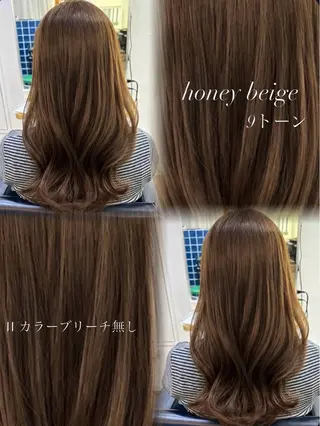 カラー 心寧🍑🤍ྀི/ beigecolorのヘアスタイル