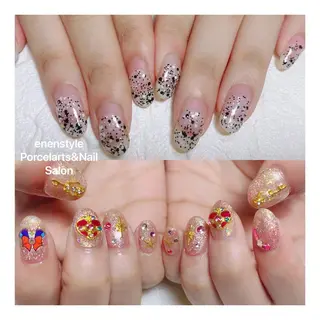 ミディアム ネイル 🐾enen style 🐾のネイルデザイン