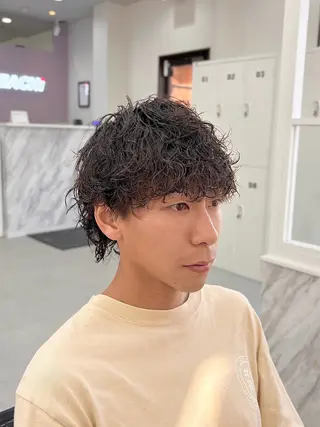 パーマ メンズ KanedaRio パーマ/フェードのヘアスタイル