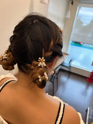 ロング ヘアアレンジ SHANTi 飯塚 ヘアセット/髪質改善のヘアスタイル