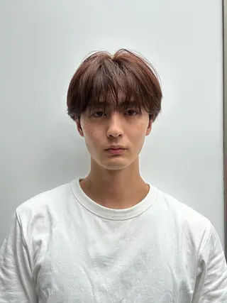 ミディアム パーマ メンズ 💈ニュアンスパーマ センターパート💈のヘアスタイル