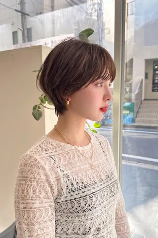 ショート tre.甲子園口店/ レイヤーカットのヘアスタイル