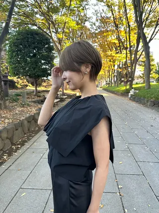 ショート 縮毛矯正/レイヤー taiga🧡のヘアスタイル