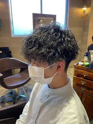 パーマ メンズ 優真/難波で 1番パーマが上手いのヘアスタイル