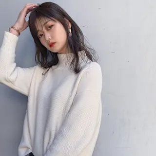 セミロング カラー 山中 直輝のヘアスタイル
