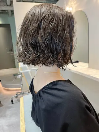 ショート パーマ レディースパーマ モデル募集RIKOのヘアスタイル